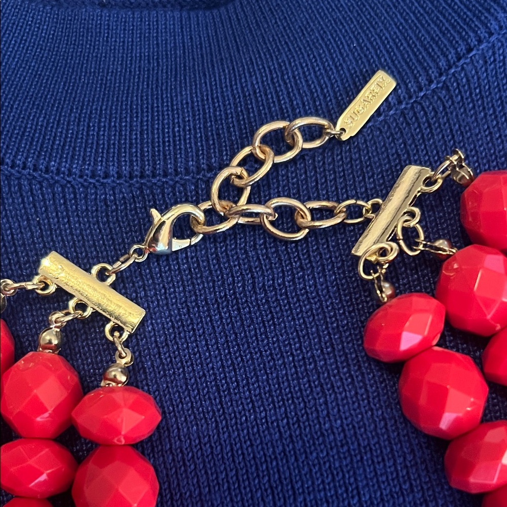 Vibrant Pink Beaded Necklace - Picture 2 of 4